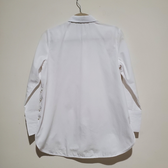 Lc Waikiki Classic Rhinestone White Women's Shirt Size M - Picture 2 of 8